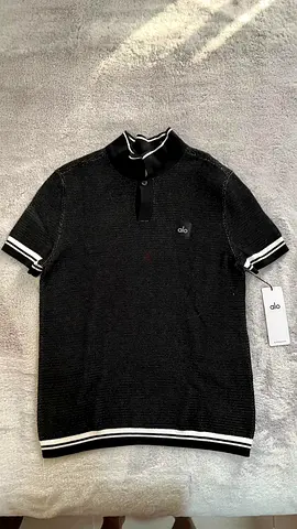 Alo Sports Club Sweater Knit Polo