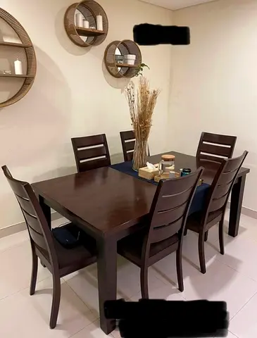 Elegant Dining Set with Chairs (SOLID WOOD)