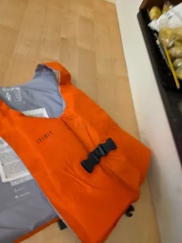 Orange Life Jacket for Water Sports