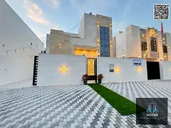 For sale: Luxurious modern villa, ground floor + first floor, in Al-Haliyo 2 area. Registration fees