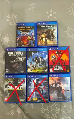 PS4 Physical disc games