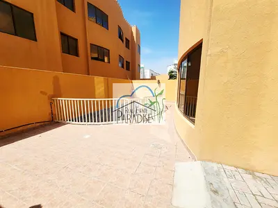 available private entrance 4 Bedrooms all Master/ with elevator/ Maid Room/private back yard with pvt s-pool/tv lounge /4parking space /rent in mirdif