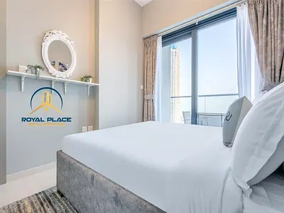 مفروشة 1 غرفة نوم | برج زادا | شرفة | إطلالة على وسط المدينة