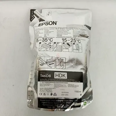 Black Original Epson Sublimation Ink (Sealed) - T46D8