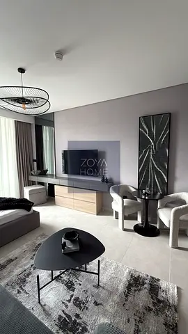 Modern Furnished Studio | Spacious Layout | Pool & City View