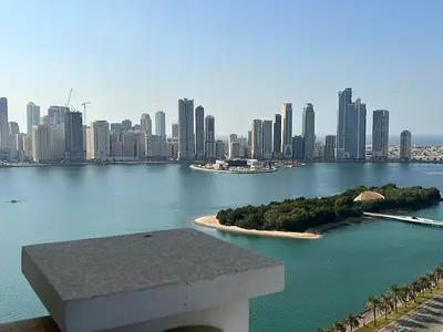 شقة ثاني ساكن 2 غرف ماستر وصالة تكييف مجانا وموقف وجيم ومسبح بالمجاز 1