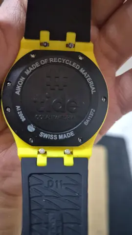 Unique Yellow Recycled Material Watch