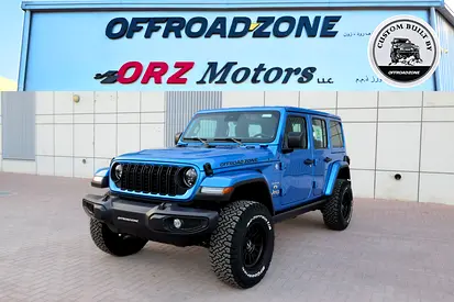 3 YRS DEALER WTY AND 3 YRS SP | 2024 JEEP WRANGLER 4DR SAHARA HYDRO BLUE | ORZ CUSTOM BUILT