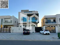 Villa for rent – ​​Al Zahiyah, Ajman | 3 floors | 8 bedrooms + Majlis + Living room