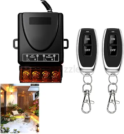 High Power Remote Control Switch 433MHz AC 220V 30A Teleruptor for Light Water Pump