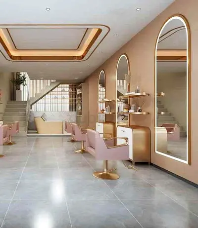 Hair Salon Interior, Ceiling  Complete Renovation Services