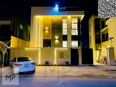 Luxury VIP villa for sale with installments. Own a state-of-the-art villa with a modern design and luxurious finishes, in a prime location in Ajman.