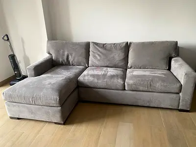 Crate and Barrel L Shape sectional sofa
