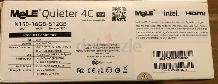 MeLE Fanless Mini PC N150 16GB RAM