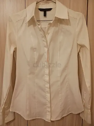 White office blouse for women Small