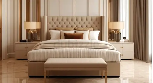 Elegant Modern king size Bed