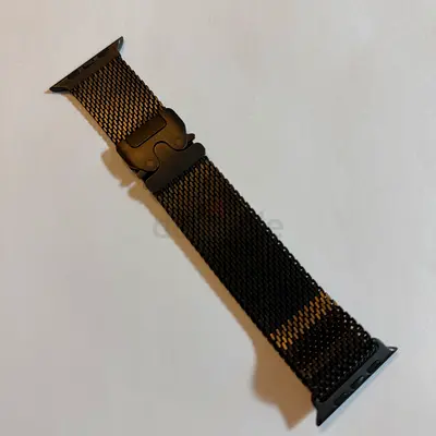 Black Titanium Milanese Loop Apple watchband LARGE SIZE