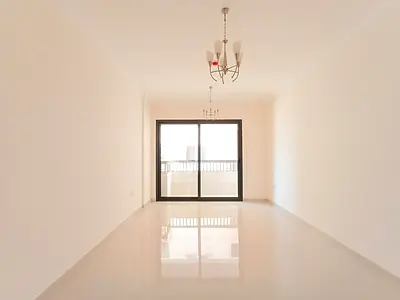 1 month free/ brand new spacious 1BHK apartment with baloney 2 bathroom/ just 43k /in aljada open area sharjah