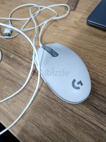 My white Logitech wired gaming mouse - good condition