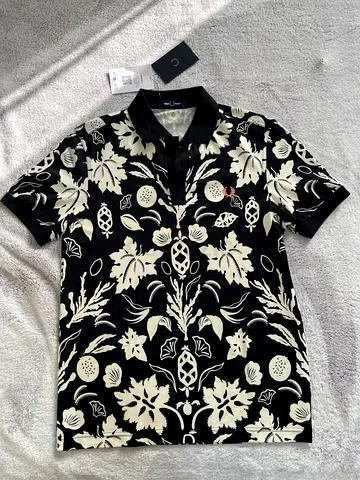Fred Perry Botanical Print Polo Shirt