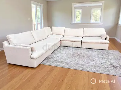 Home Center swin feather filled sofa