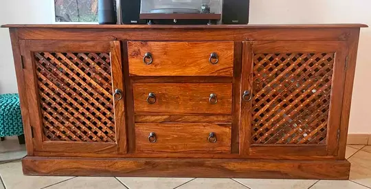 Marina solid wood buffet cabinet- sideboard