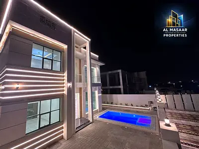 Villa for sale in Al Yasmin area, with electricity, water, and air conditioning. 4600 sq ft. A bargain price.