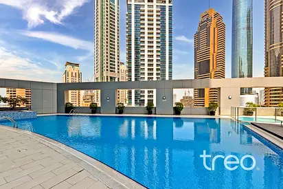 Bright | One Month Free | Partial Sea and Pool View
