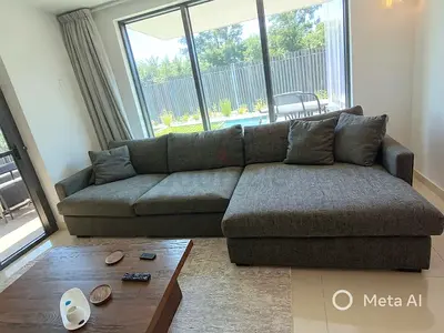 Cratebarrel lounge deep L shape sofa