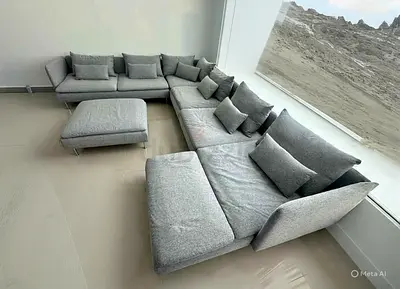 IKEA Soderhamn U Shape Sofa Gray Good Condition