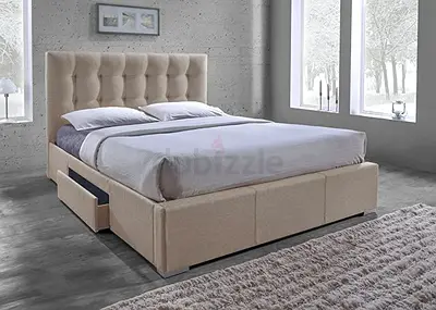 Elegant Upholstered Bed with Storage