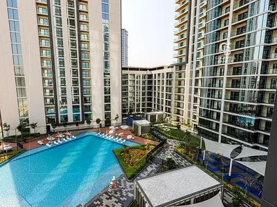 Spacious 1BR+Study Pool View | Sobha Rent