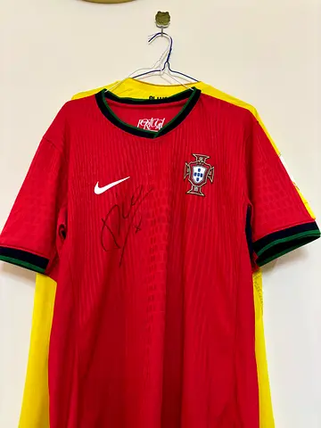 luis figo signed portugal jersey