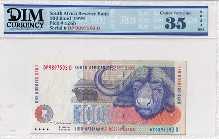 South Africa Banknote 100 Rand 1999 DIM 80AED