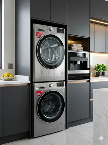 LG latest model Direct drive 10 kg washer and 9 kg dryer separate set sale