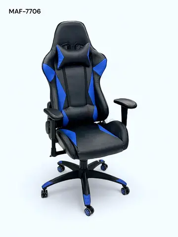 Ergonomic Gaming Chair in Black and Blue