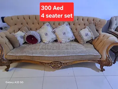 Elegant 4-Seater Sofa Set