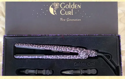 Golden Curl Hair Straightener Titanium plates