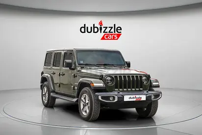 AED 1687/month | 2021 Jeep Wrangler Unlimited Sahara | GCC Specs | Ref#443652