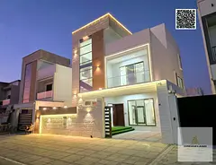 Luxury villa for sale in Al Bahya area – Ajman | 6 master bedrooms + elegant design