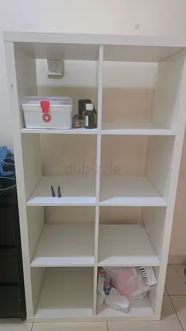 White and Pink Modular Storage Unit