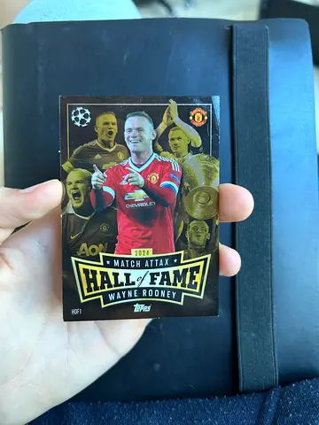 Wayne Rooney Hall of fame card
