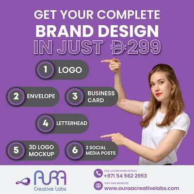 Logo Design  Branding Package Dubai | Business Branding | Only AED 299