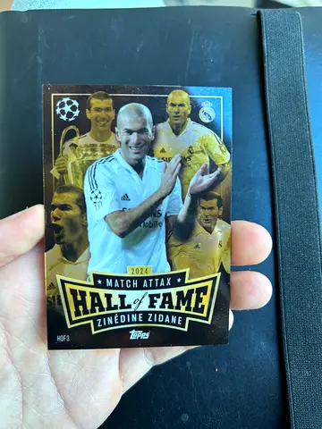 My Topps Match Attax Hall of Fame Zinedine Zidane trading card