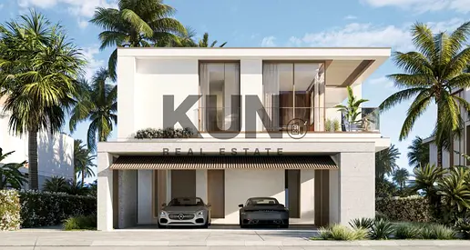 فيلا مفروشة من 3 غرف نوم | باي فيلاز في جزر دبي | إطلالة على الشاطئ والمسبح