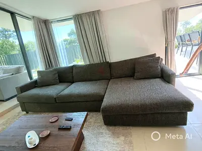 Cratebarrel lounge deep L shape sofa