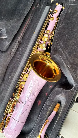 Pink Saxophone with Case