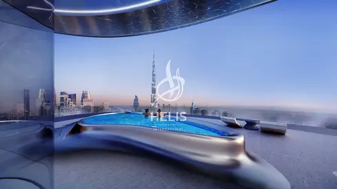premium European finishes, panoramic views of  Dubai and the Burj Khalifa.