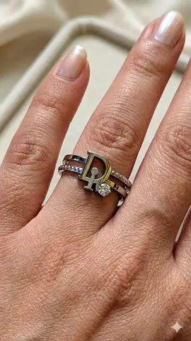 Stylish  Silver color Ring with stone