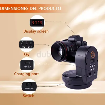 Zifon YT-800 Video Tripod with Remote Control Swivel Automatic Motorized Rotatable ( Fix price)